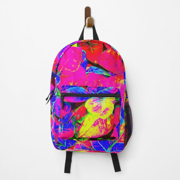 Item preview, Multicolored Motives With Pink, Red, Yellow and Blue Leaves designed and sold by IraNiva.