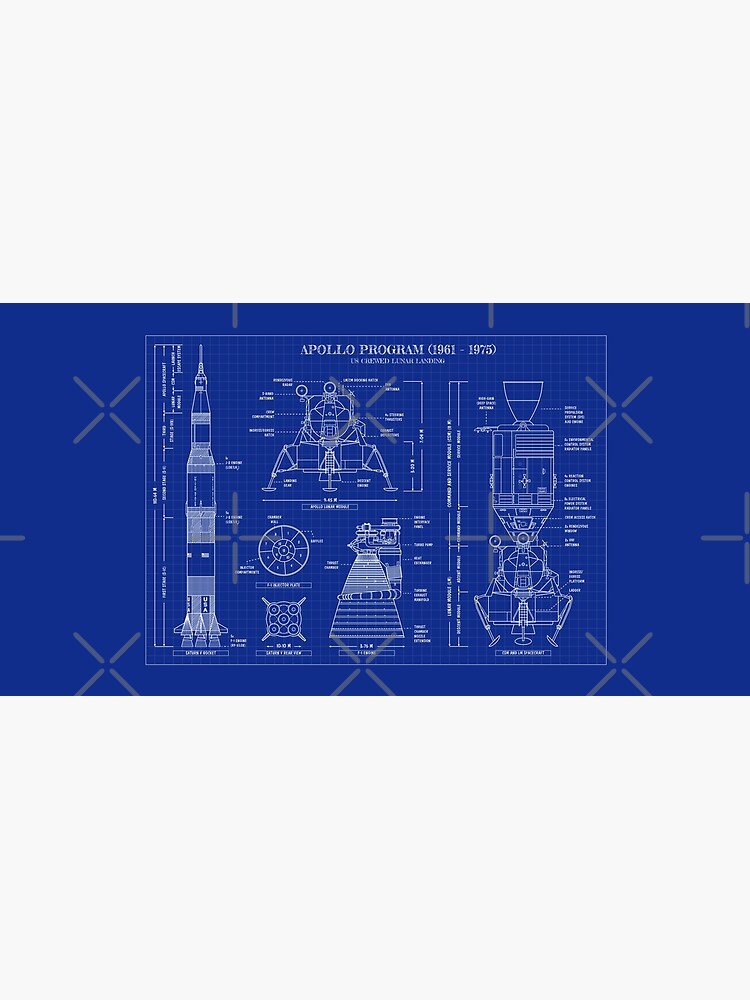 Apollo Program (1961 - 1975) Blueprint by BGALAXY