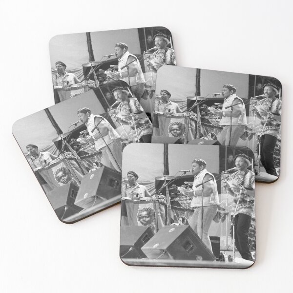 Item preview, The Neville Brothers BW Photograph designed and sold by ConcertImages.