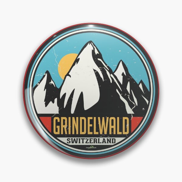 Item preview, Grindelwald Ski Switzerland Skiing Alps Sticker T-Shirt 02 designed and sold by OuterShellUK.