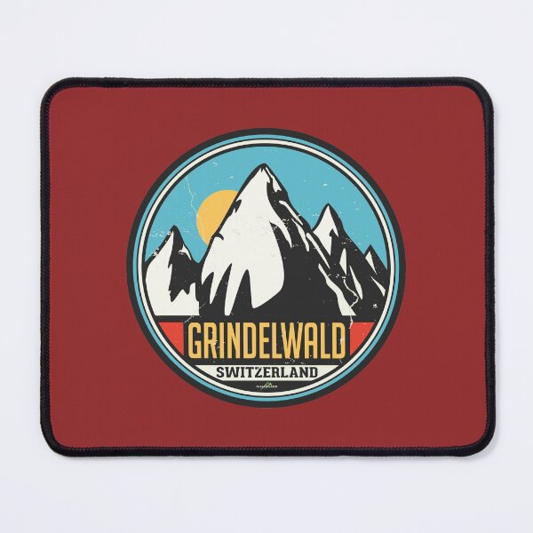 Item preview, Grindelwald Ski Switzerland Skiing Alps Sticker T-Shirt 02 designed and sold by OuterShellUK.