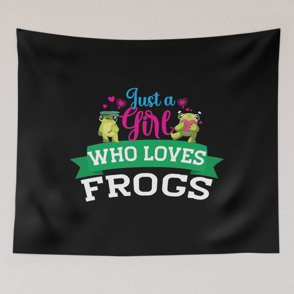 Item preview, Just A Girl Who Loves Frogs , Cute Frog ,Funny Frog Lover Gift , Frog Shirt for Kids , Frog Shirt for Girl , Amphibian																 designed and sold by plussorn.