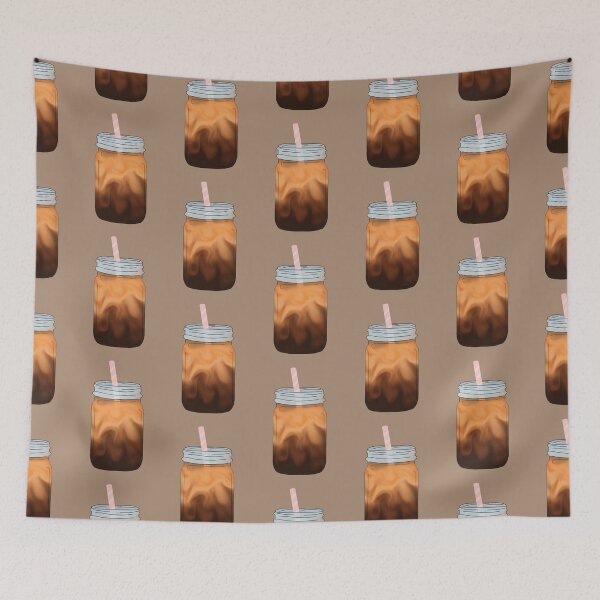 Item preview, Ice Coffee in Mason Jar designed and sold by Leen-art.