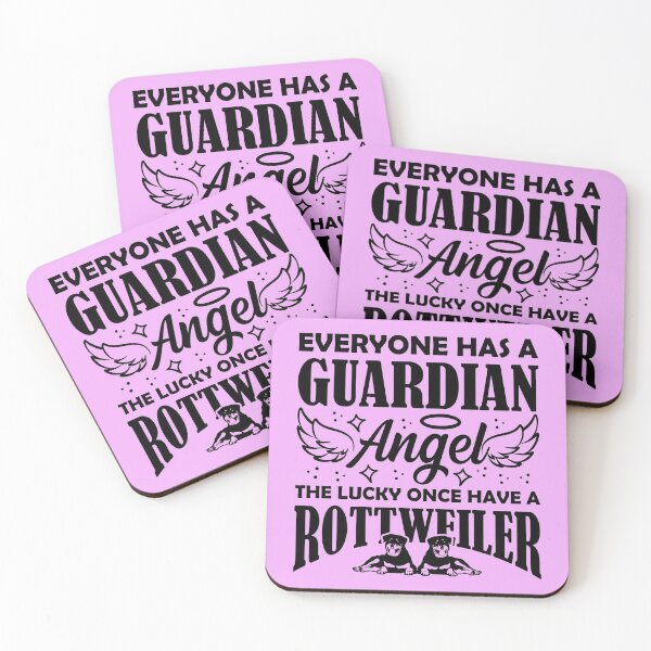 Item preview, Rottweiler Quotes - Everyone Has A Guardian Angel The Lucky Once Have A Rottweiler, Rottweiler Lover designed and sold by Delandor.