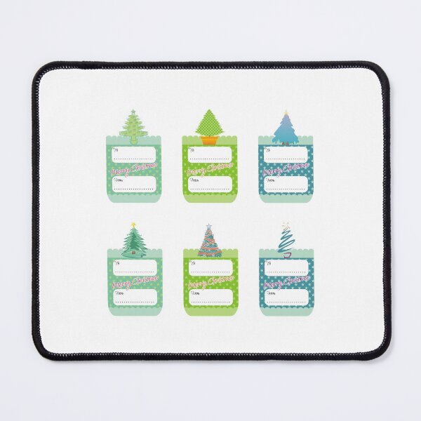 Item preview, Christmas Trees Gift Tags Sticker Pack designed and sold by pixelspantry.