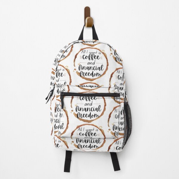 Item preview, All I want is coffee and financial freedom designed and sold by ThoughtJumble.