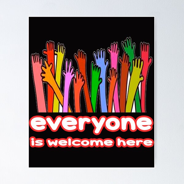 Item preview, Everyone Is Welcome Here                                                              designed and sold by Beguima12.