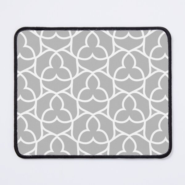 Item preview, Gray and White Ornamental Shape Pattern 2 Pairs Dulux 2022 Popular Colour Chic Shadow - Color Trends designed and sold by ColorOfTheYears.
