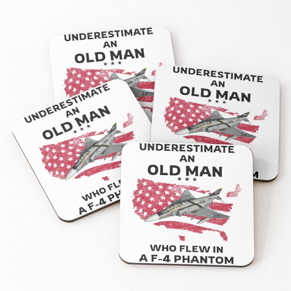 Item preview, NEVER UNDERESTIMATE AN OLD MAN WHO FLEW IN A F-4 PHANTOM Premium T-Shirt designed and sold by henes88.