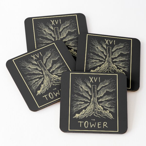 Item preview, The Tower XVI Tarot Card designed and sold by Owl-n-bear.