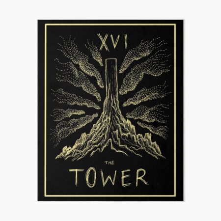 Item preview, The Tower XVI Tarot Card designed and sold by Owl-n-bear.