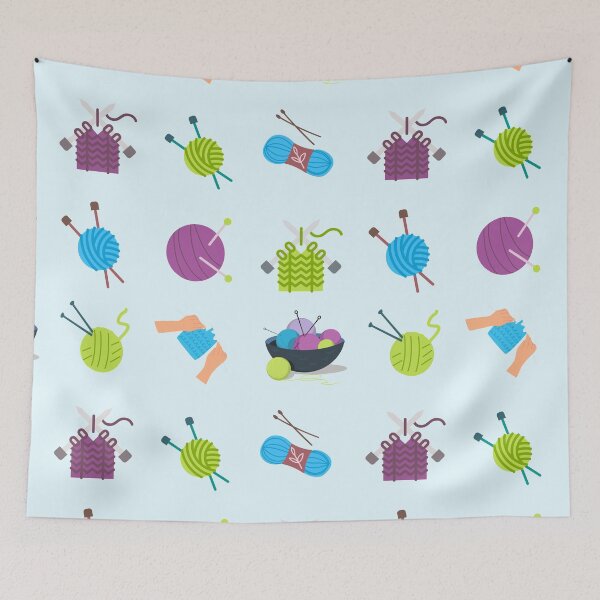 Item preview, Knitting sticker pack: I love Knitting basket designed and sold by KlaraMacinka.