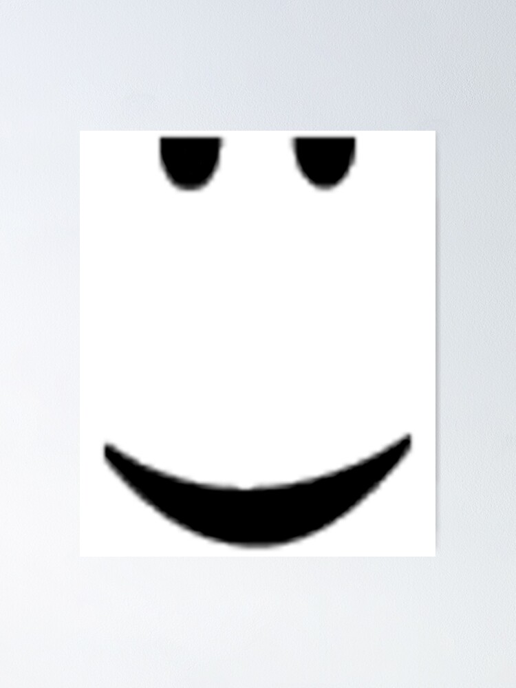 Roblox Chill Face Poster By Cuttingroomz Redbubble