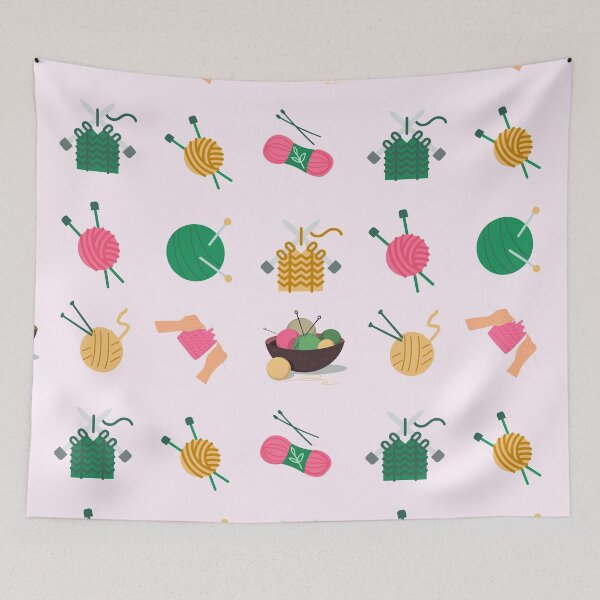 Item preview, Knitting sticker pack: I love knitting life designed and sold by KlaraMacinka.