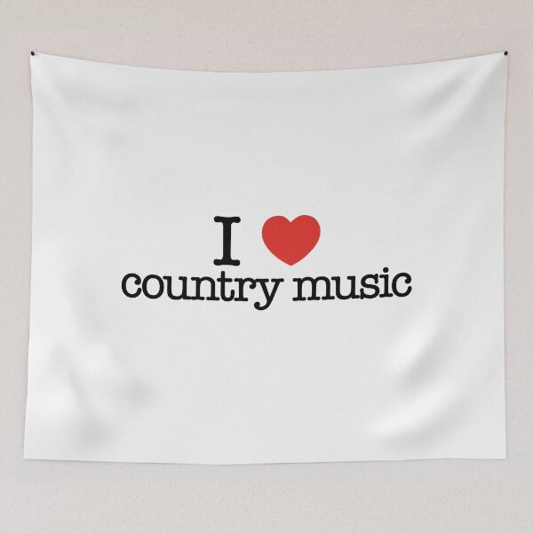 Item preview, I love country music. Funny gift idea. I heart country music. Best present for country music fans. designed and sold by shirtpress.