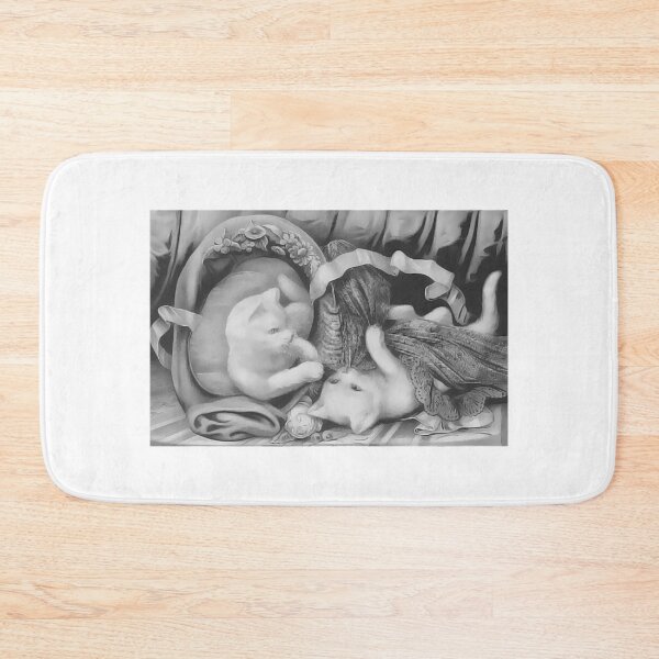 Item preview, Gatos brancos em preto e branco designed and sold by Art Store Stickers.