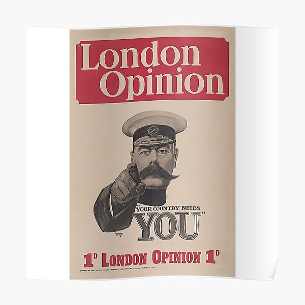"Lord Kitchener Vintage Recruitment Poster" Poster for Sale by Edpod