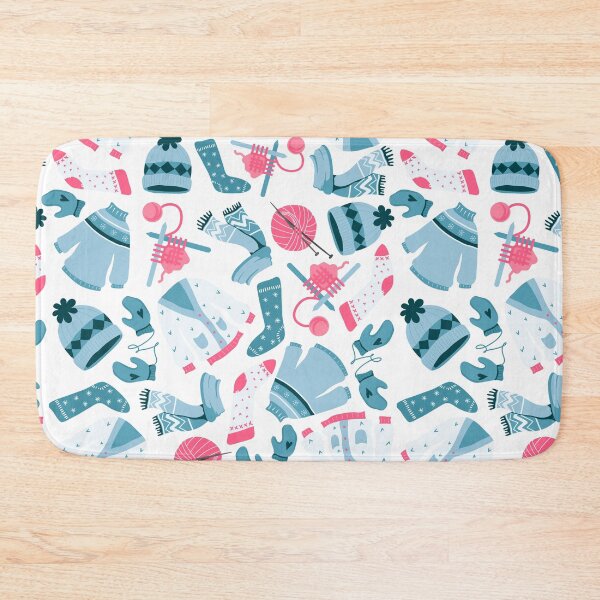 Item preview, Knitting sticker pack: I love Knitting pattern designed and sold by KlaraMacinka.