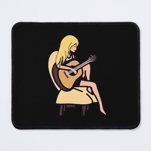 Item preview, Blonde girl with acoustic guitar designed and sold by Mermaidssparkle.