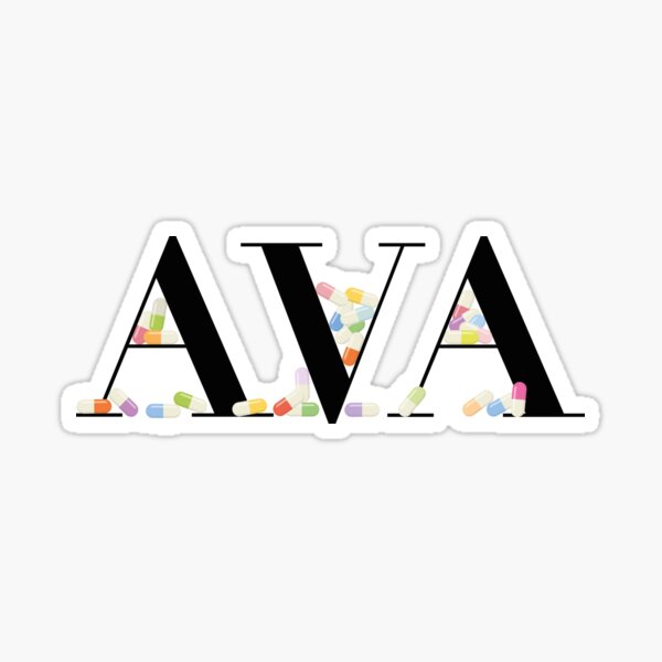 Me & My Big Ideas Ava Prisma Glitter Multi Color - Large Word Stickers