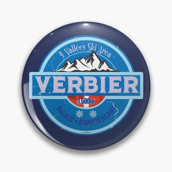 Item preview, Verbier Ski Switzerland Skiing Alps Sticker T-Shirt 02 designed and sold by OuterShellUK.