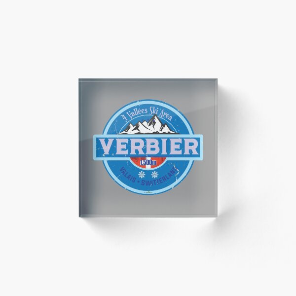 Item preview, Verbier Ski Switzerland Skiing Alps Sticker T-Shirt 02 designed and sold by OuterShellUK.