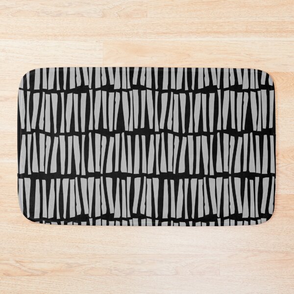 Item preview, Black and Gray Vertical Dash Stripe Line Pattern Pairs Dulux 2022 Popular Colour Chic Shadow - Color Trends designed and sold by ColorOfTheYears.