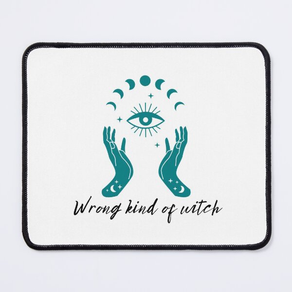 Item preview, Wrong Kind of Witch (Teal) designed and sold by Doodle Dee Doo.