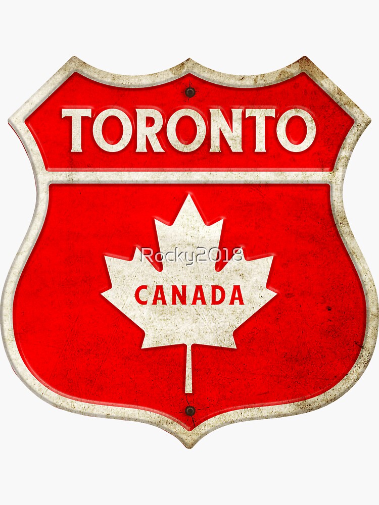 Toronto Canada Coat Of Arms Flags Design Sticker By Rocky2018 Redbubble