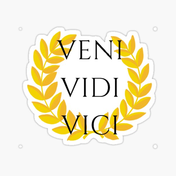 Veni Vidi Vici Classic Round Sticker