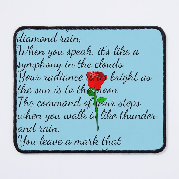 Item preview, Short lovely rose poem designed and sold by MsArtyCrafts.