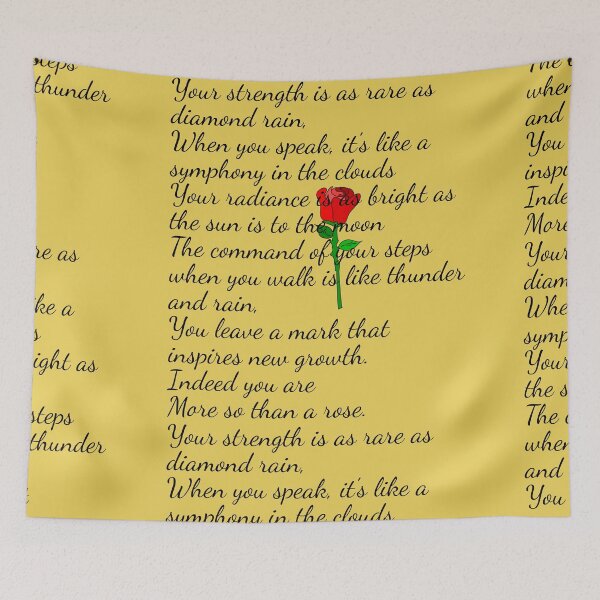 Item preview, Short lovely rose poem designed and sold by MsArtyCrafts.