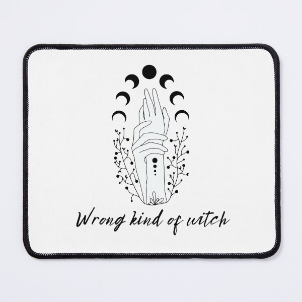 Item preview, Wrong Kind of Witch (Black and White) designed and sold by Doodle Dee Doo.