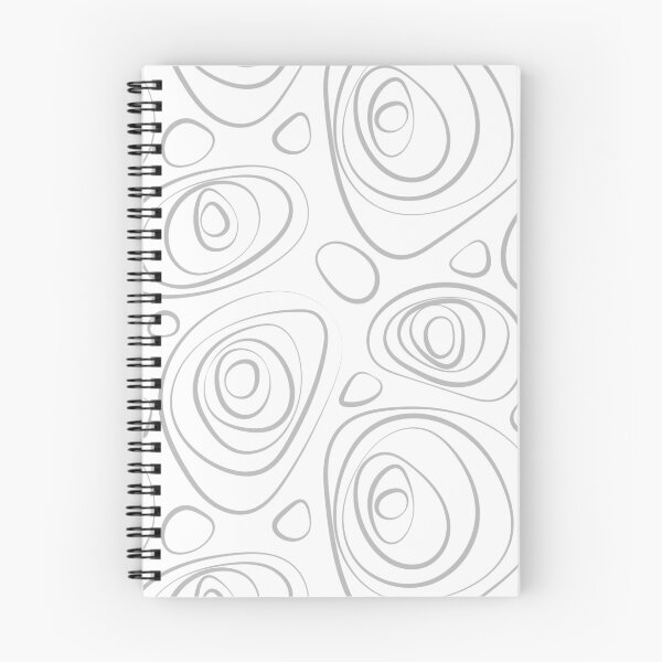 Item preview, Gray and White Wacky Retro Circle Pattern Pairs Dulux 2022 Popular Colour Chic Shadow - Color Trends designed and sold by ColorOfTheYears.