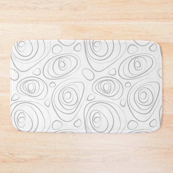 Item preview, Gray and White Wacky Retro Circle Pattern Pairs Dulux 2022 Popular Colour Chic Shadow - Color Trends designed and sold by ColorOfTheYears.