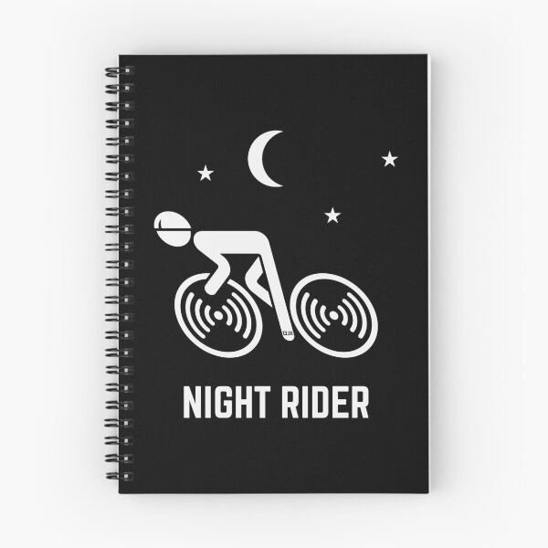 Item preview, Night Rider (Racing Cyclist / Road Bike / Bicycle / White) designed and sold by Roderix.