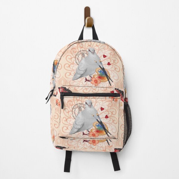 Item preview, White Dove with Painting Palette designed and sold by DeneboArt.