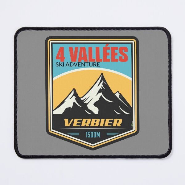 Item preview, Verbier Ski Switzerland Skiing Alps Sticker T-Shirt 03 designed and sold by OuterShellUK.