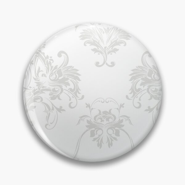 Artikelvorschau, Off White and White Damask Scroll Baroque Pattern Pairs Dulux 2022 Popular Colour Letters Unread - Color Trends entworfen und verkauft von ColorOfTheYears.
