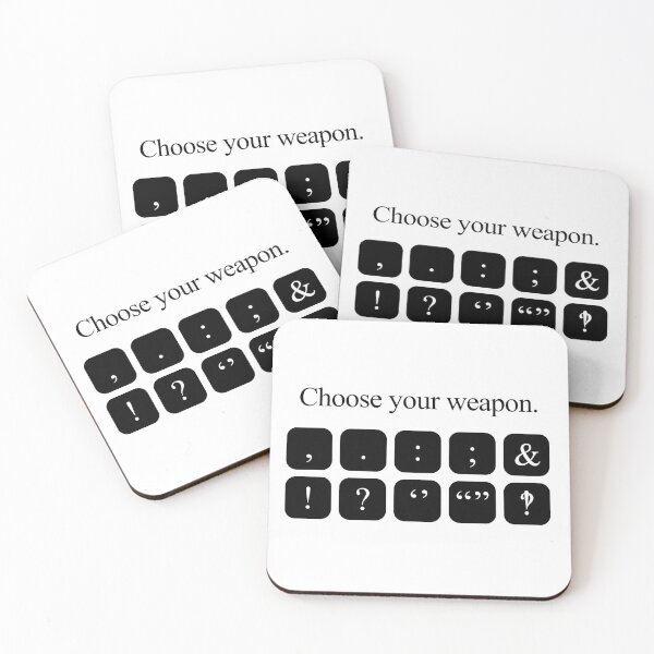 Item preview, Choose Your Weapon - Punctuation designed and sold by jezkemp.