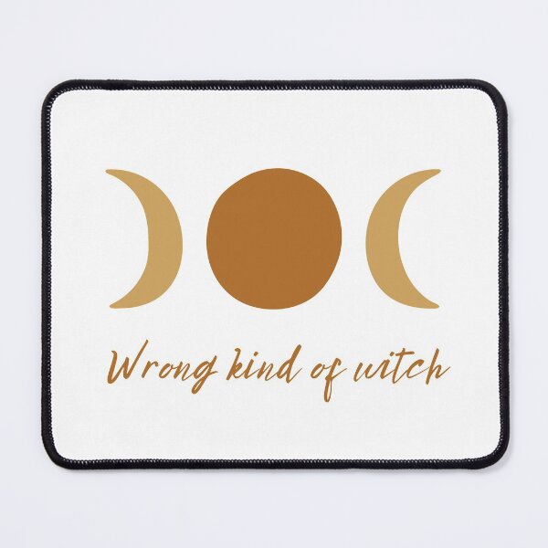 Item preview, Wrong Kind of Witch (Gold) designed and sold by Doodle Dee Doo.