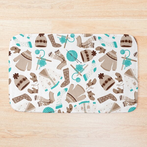 Item preview, Knitting sticker pack: I love Knitting pattern designed and sold by KlaraMacinka.