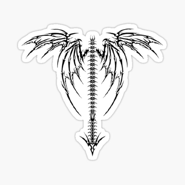 SKELETON WINGS! Sticker