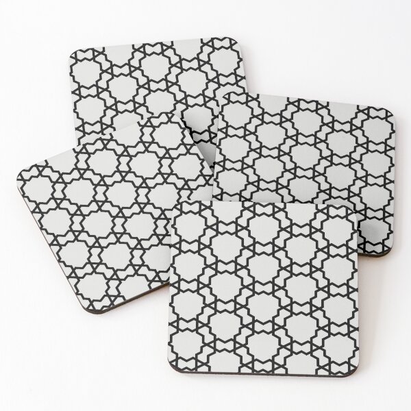 Item preview, Black and Off White Minimal Shape Tile Pattern Pairs Dulux 2022 Popular Colour Letters Unread - Color Trends designed and sold by ColorOfTheYears.