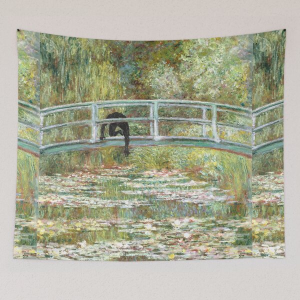 Item preview, Water Lilies and Japanese Bridge and Pedestrian   designed and sold by KristaZed.