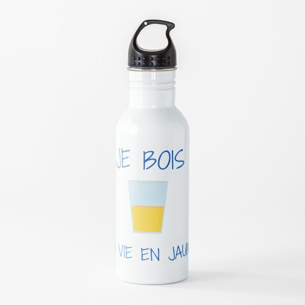 I drink life in yellow Water Bottle