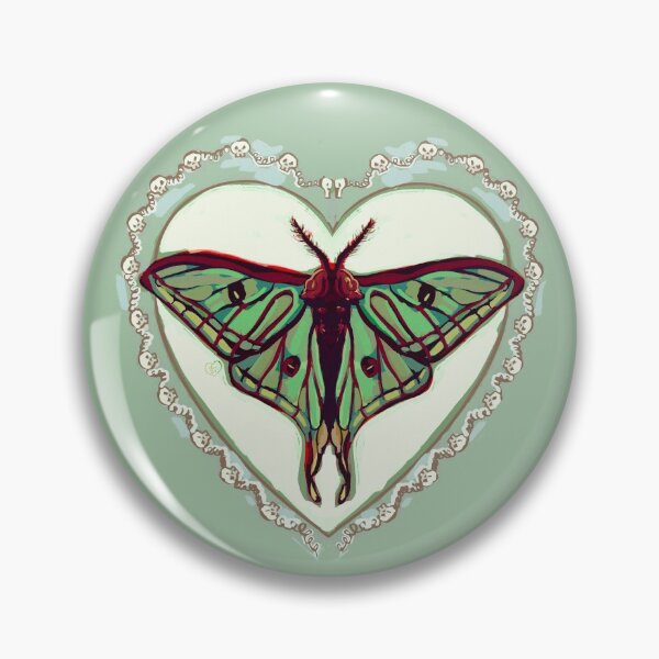 Item preview, stained glass moth designed and sold by Dorian Winter.