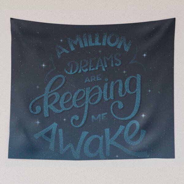 Item preview, a million dreams are keeping me awake lettering designed and sold by estheros.