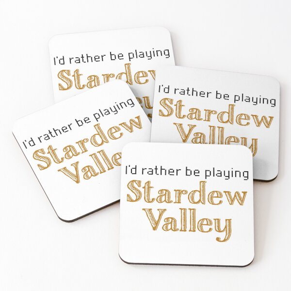 Item preview, I'd rather be playing Stardew Valley designed and sold by Doodle Dee Doo.