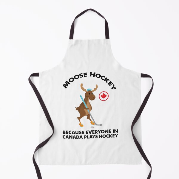Item preview, Moose Playing Hockey, Canadians Love Hockey designed and sold by SportyDogShop.